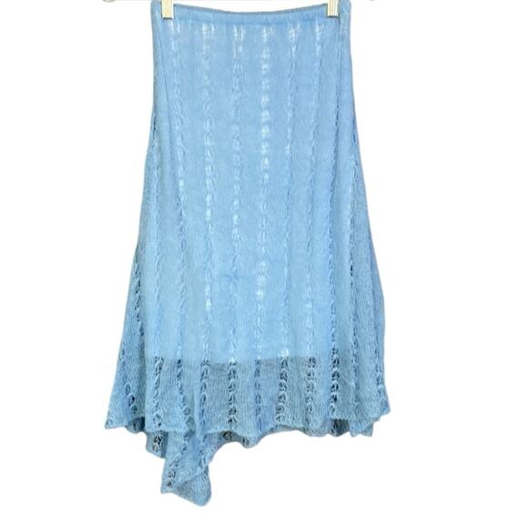 NWT Urban Outfitters Y2K Asymmetrical Blue Skirt Women's Medium - Picture 3 of 10